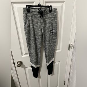 Victoria Secret Gray & Black Joggers Size XS NWOT